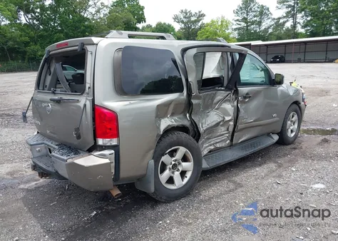 2007 Nissan Armada Le из США, поврежденный, VIN 5N1BA08A57N707025